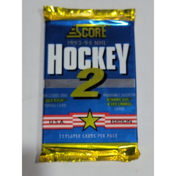 1993/94 SCORE SERIES 2 USA EDITION HOCKEY (5) PACK - Picture 2 of 3